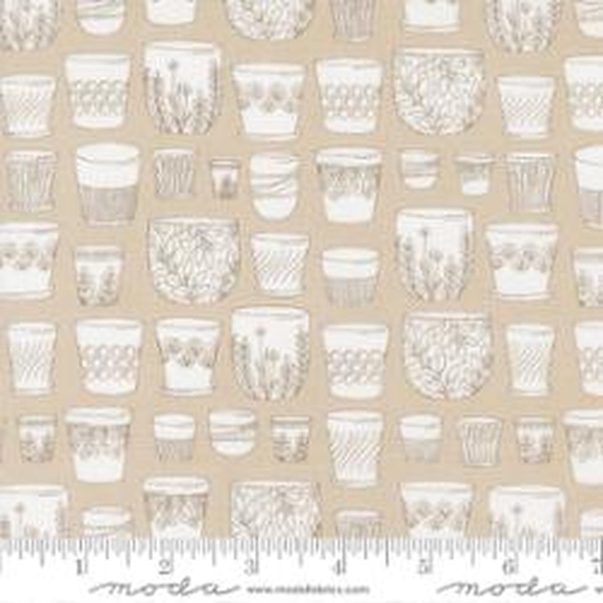 Moda Potted by Kiley's Quilt Room - Pots Pebble