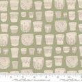 Moda Potted by Kiley's Quilt Room - Pots Sage