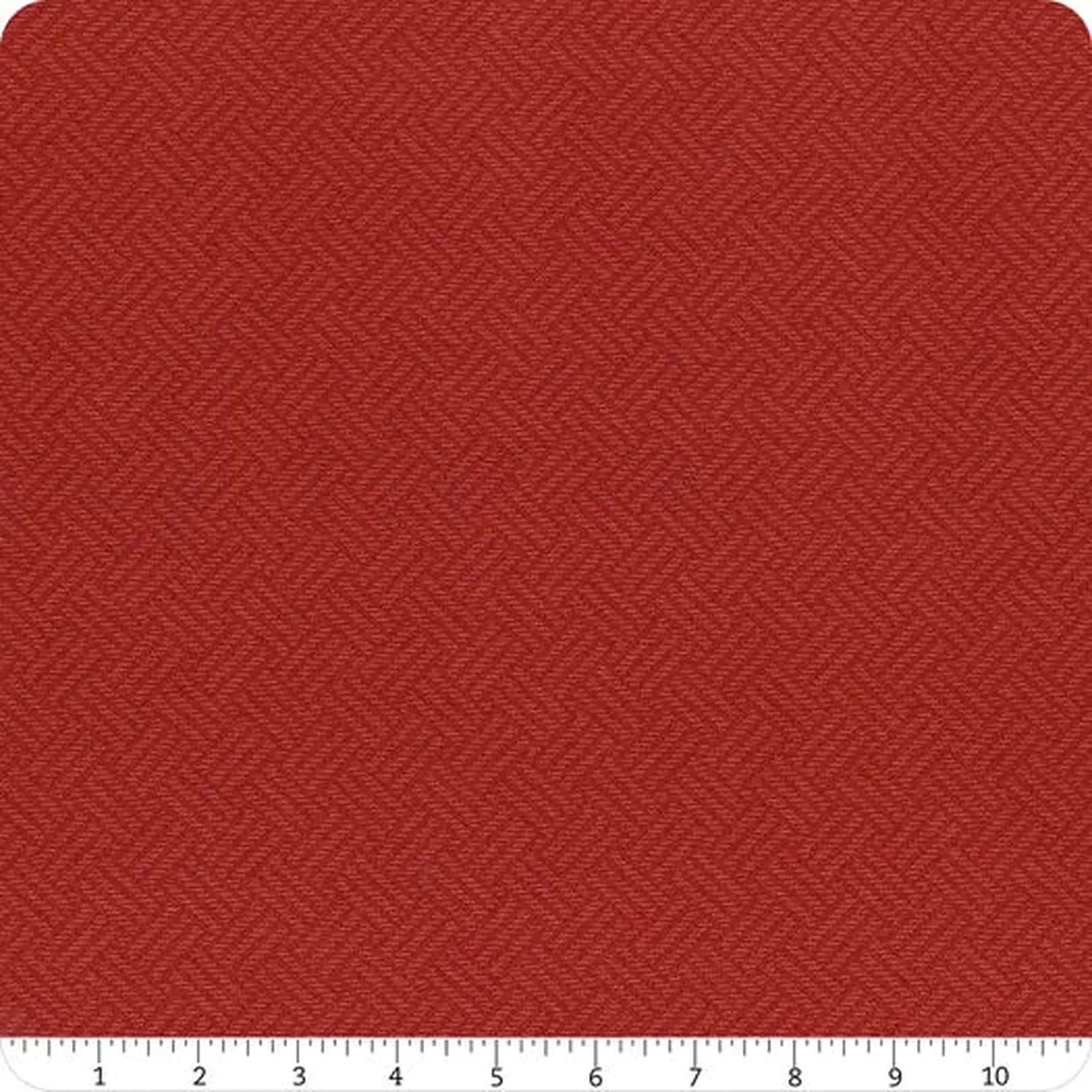 Moda Prairie Gatherings Flannel Basket Weave - Brick