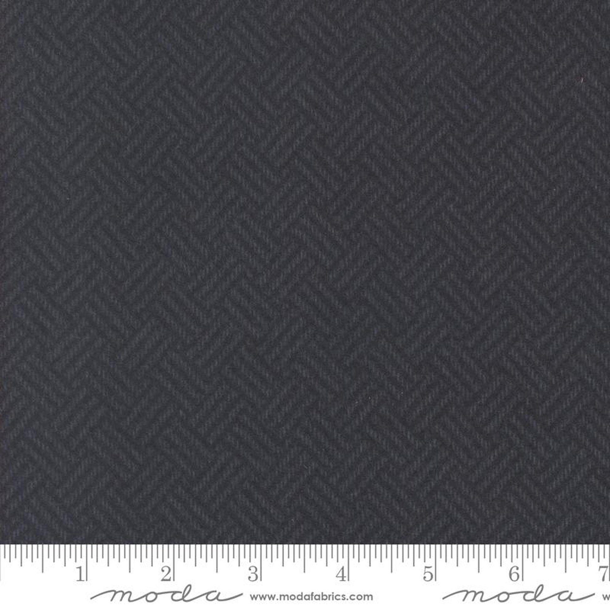 Moda Prairie Gatherings Flannel Basket Weave - Navy