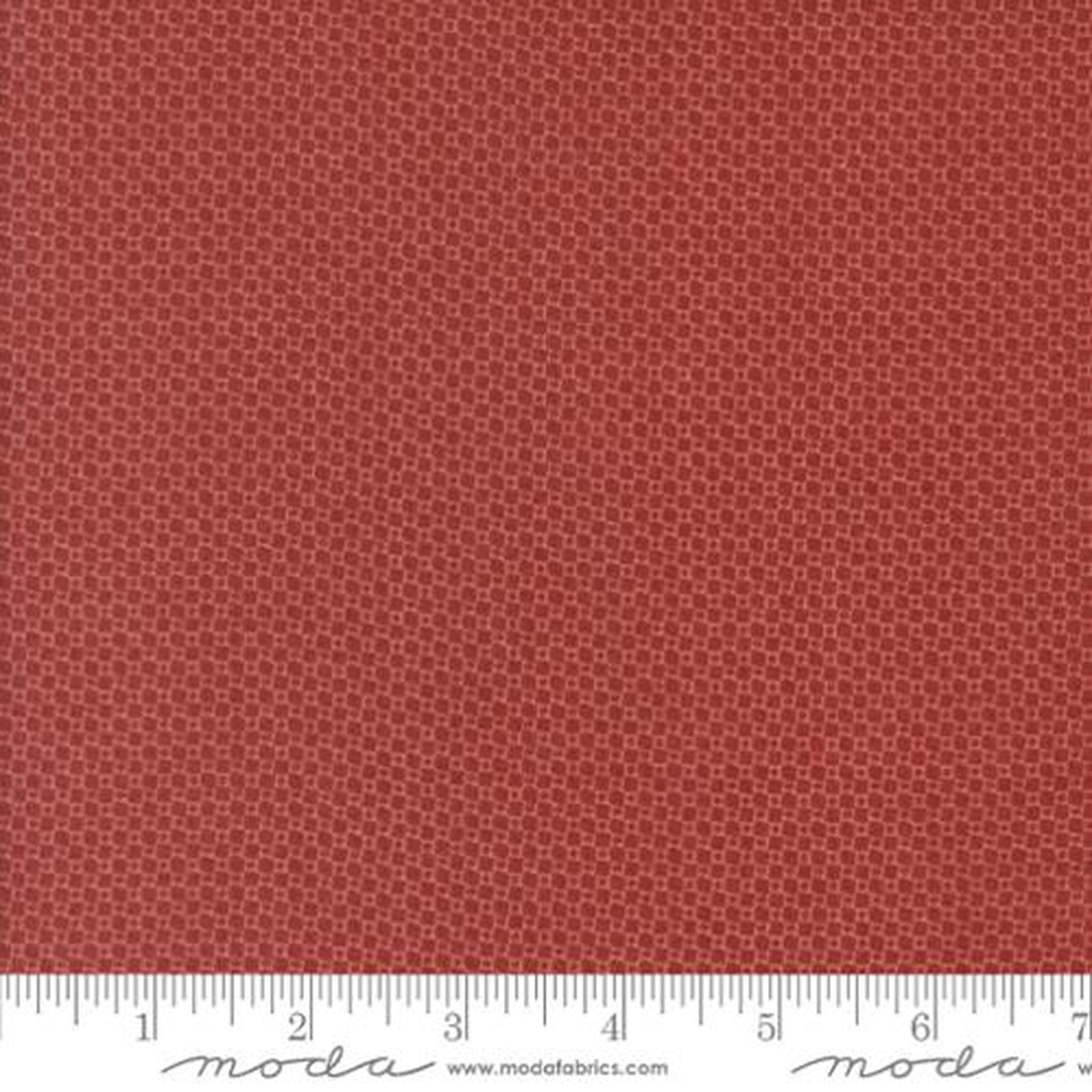 Moda Prairie Gatherings Flannel Grid - Brick
