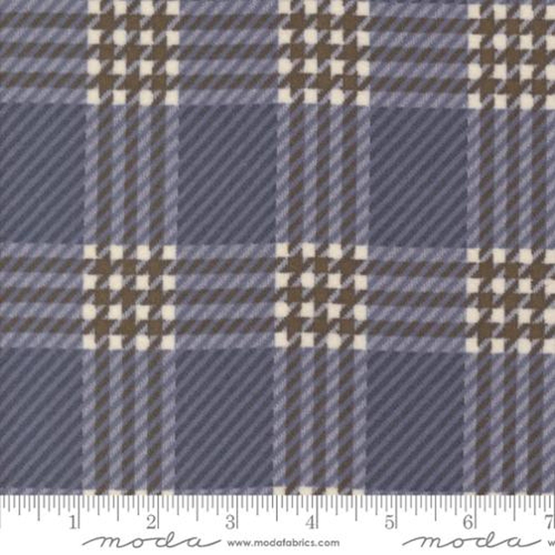 Moda Prairie Gatherings Flannel Window Pane Plaid - Indigo