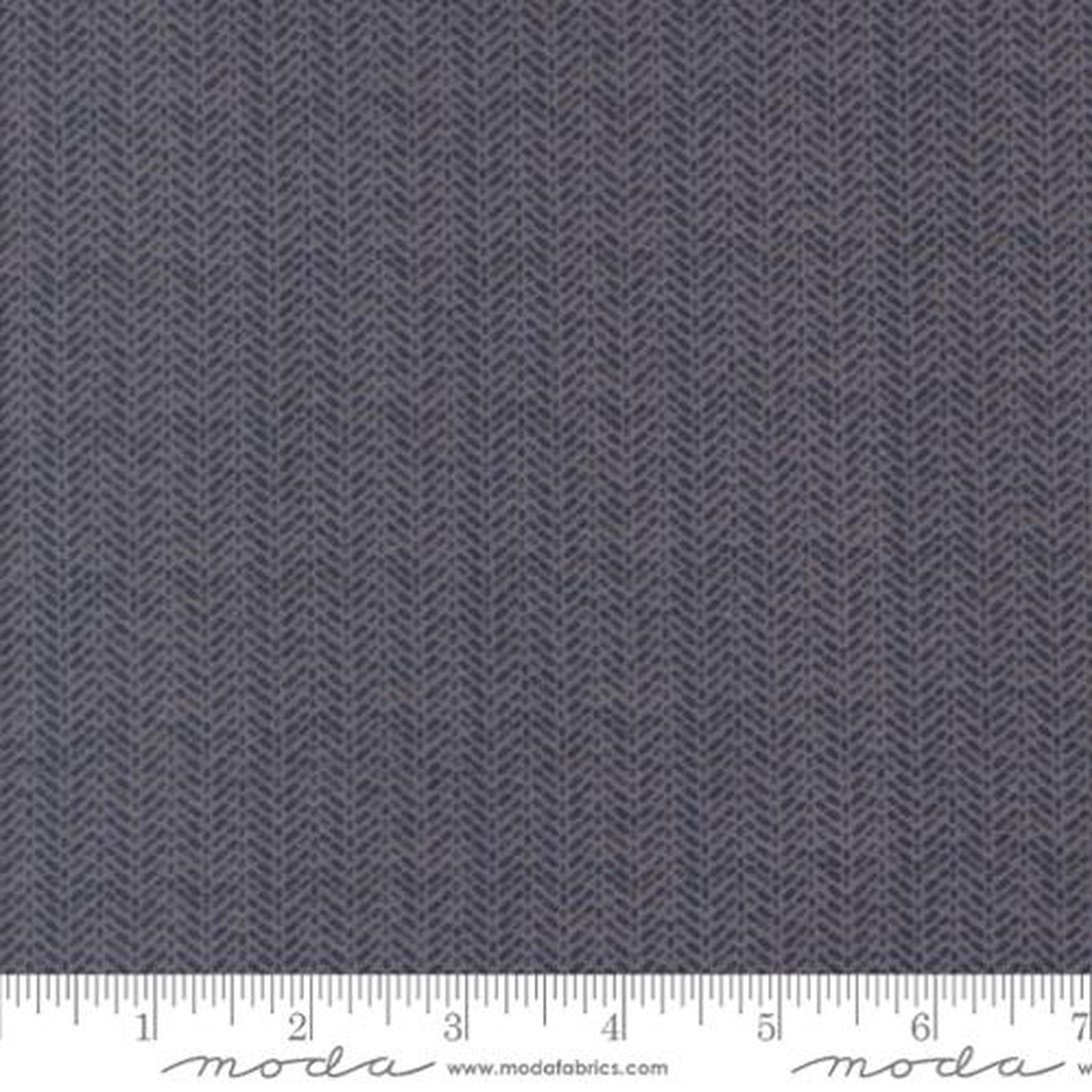 Moda Prairie Gatherings Herringbone - Indigo