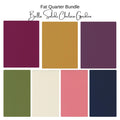 Fat Quarter Bundle (7) Chelsea Garden Complementary Solids