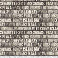 Monochrome by Tim Holtz - Subway Signs: Charcoal