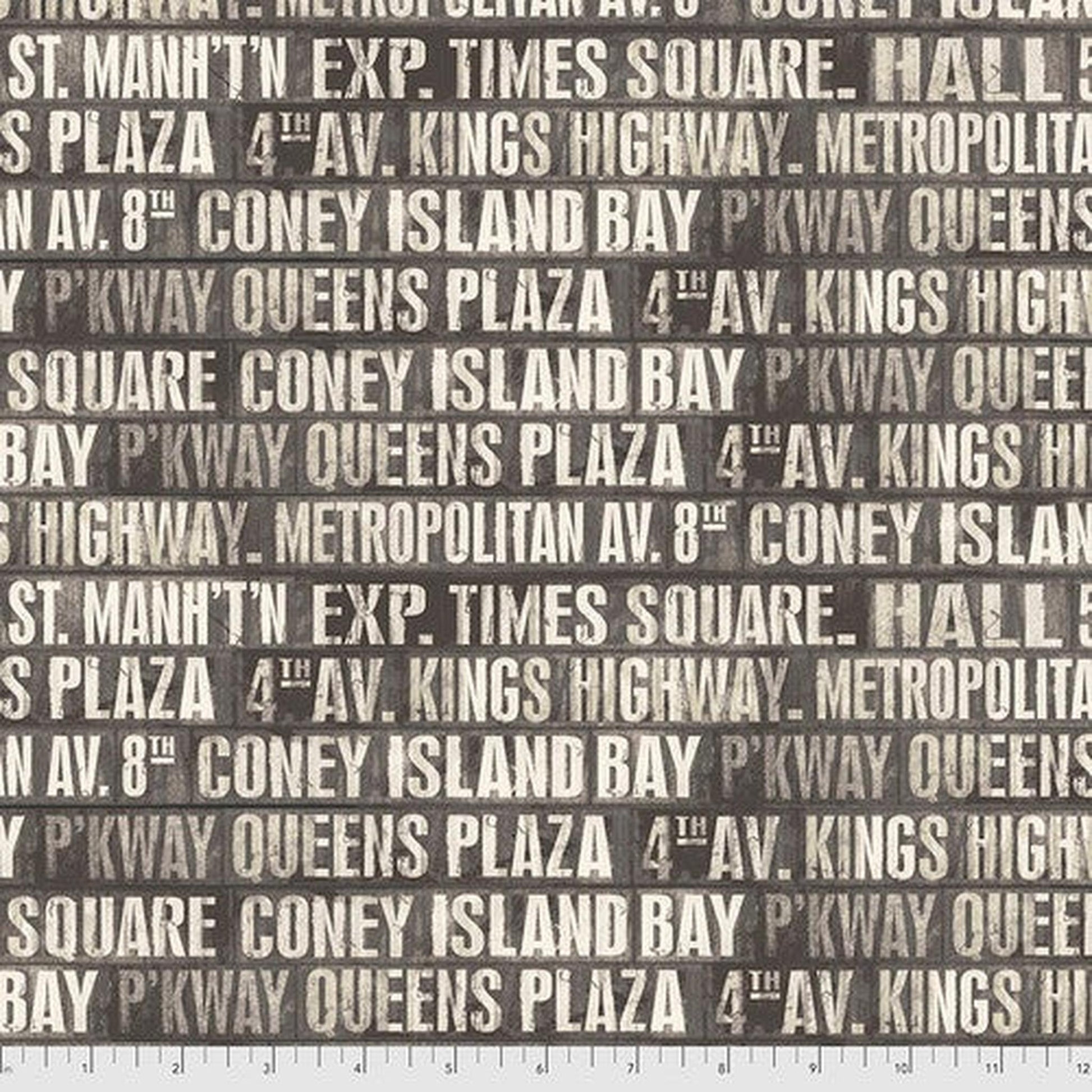 Monochrome by Tim Holtz - Subway Signs: Charcoal