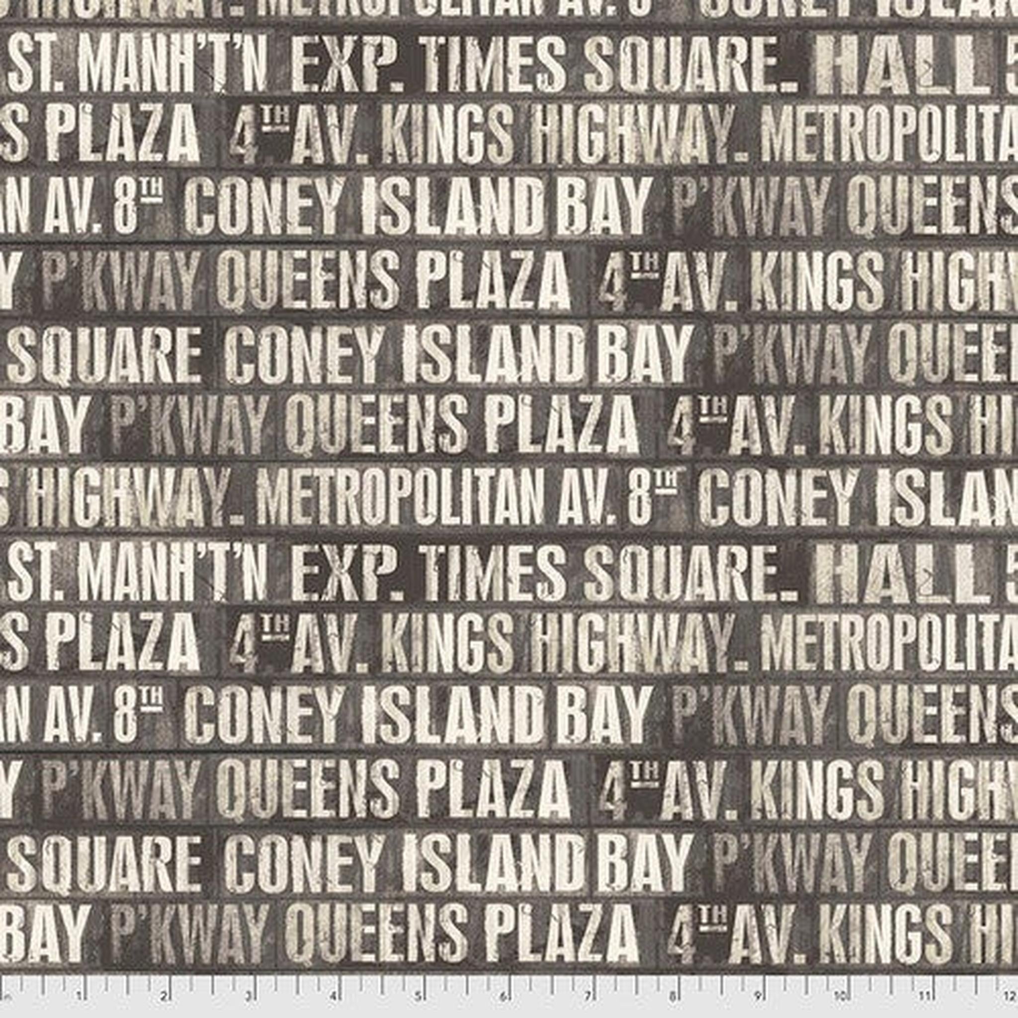 Monochrome by Tim Holtz - Subway Signs: Charcoal