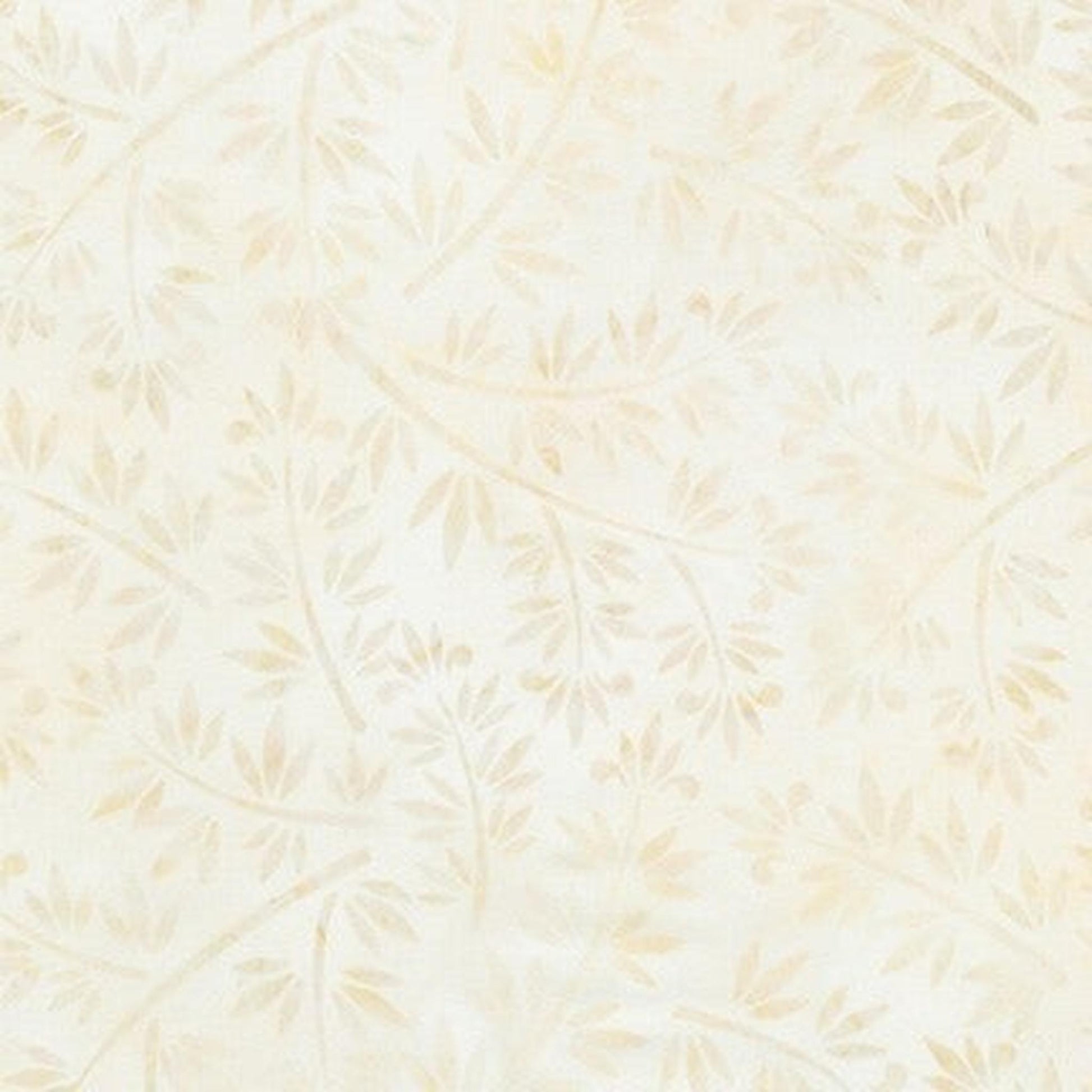 Morning Mist Batik Leafy Sprigs - Ivory