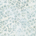 Morning Mist Batik Leafy Sprigs - Mist