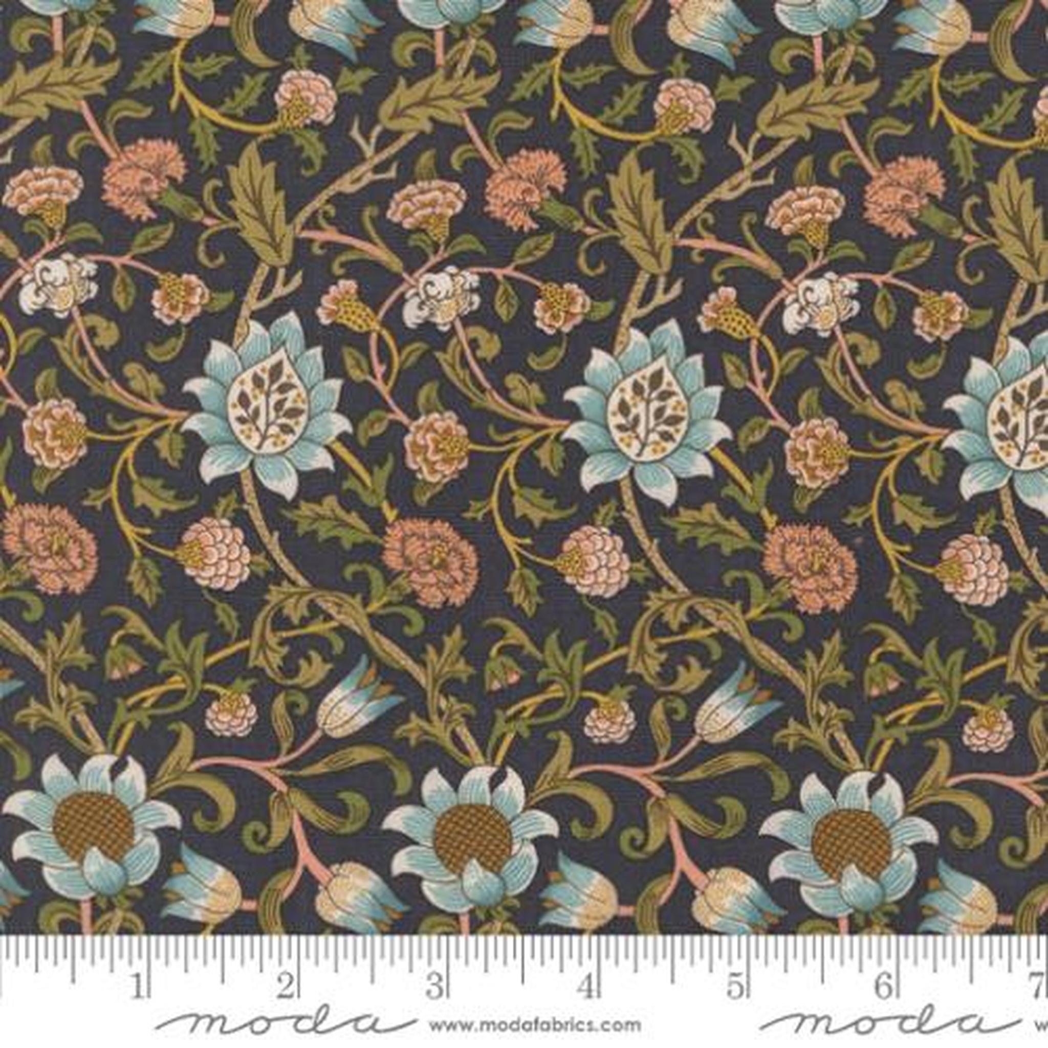 Morris Manor by Barbara Brackman - Evenlode Florals: Twilight