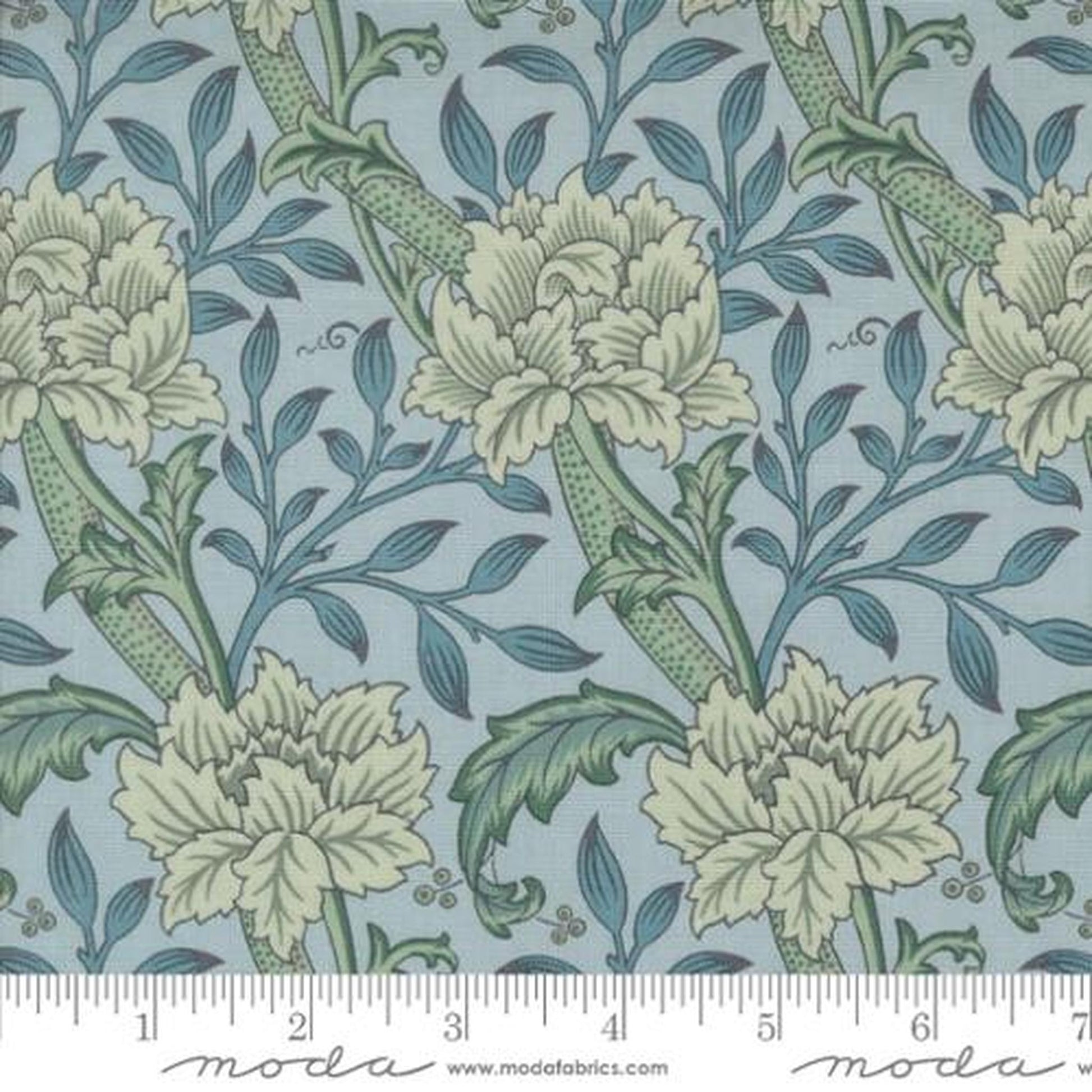 Morris Manor by Barbara Brackman - Hammersmith Florals: Sky