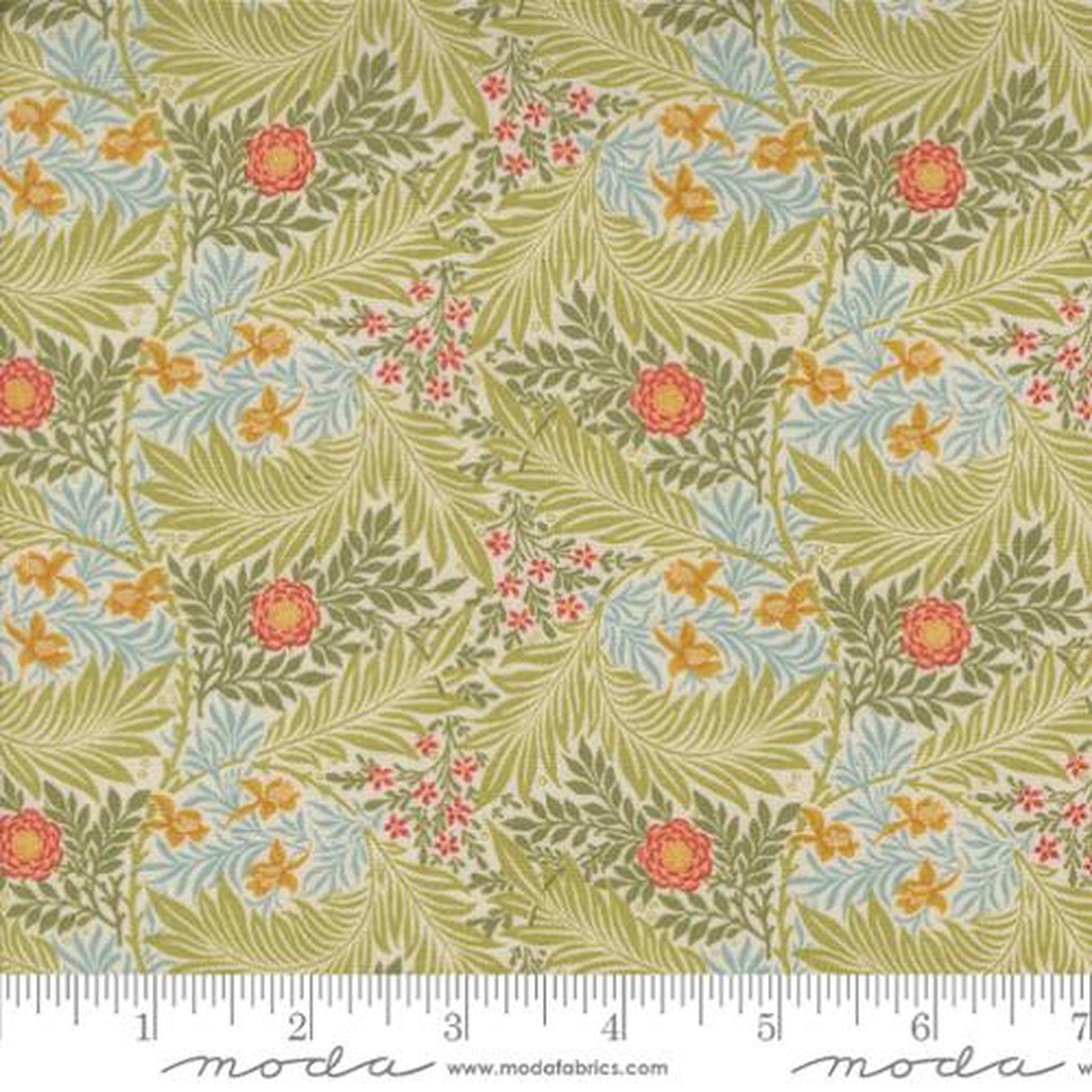 Morris Manor by Barbara Brackman - Larkspur Florals: Porcelain