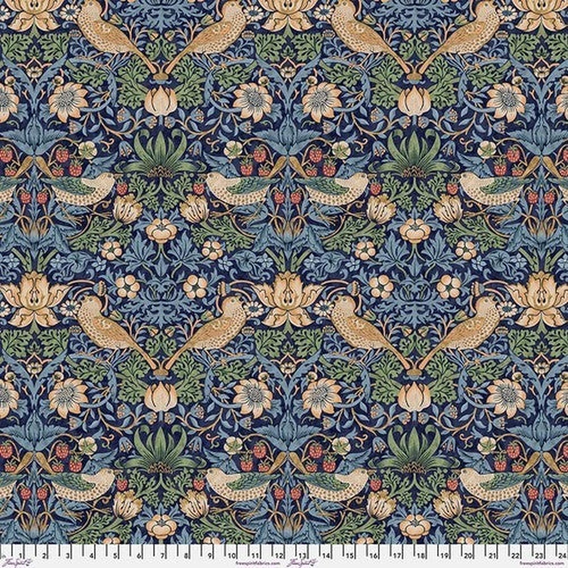 Morris and Co Strawberry Thief - Navy