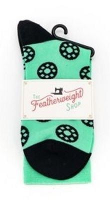 Quilt Socks - Bobbins Jade