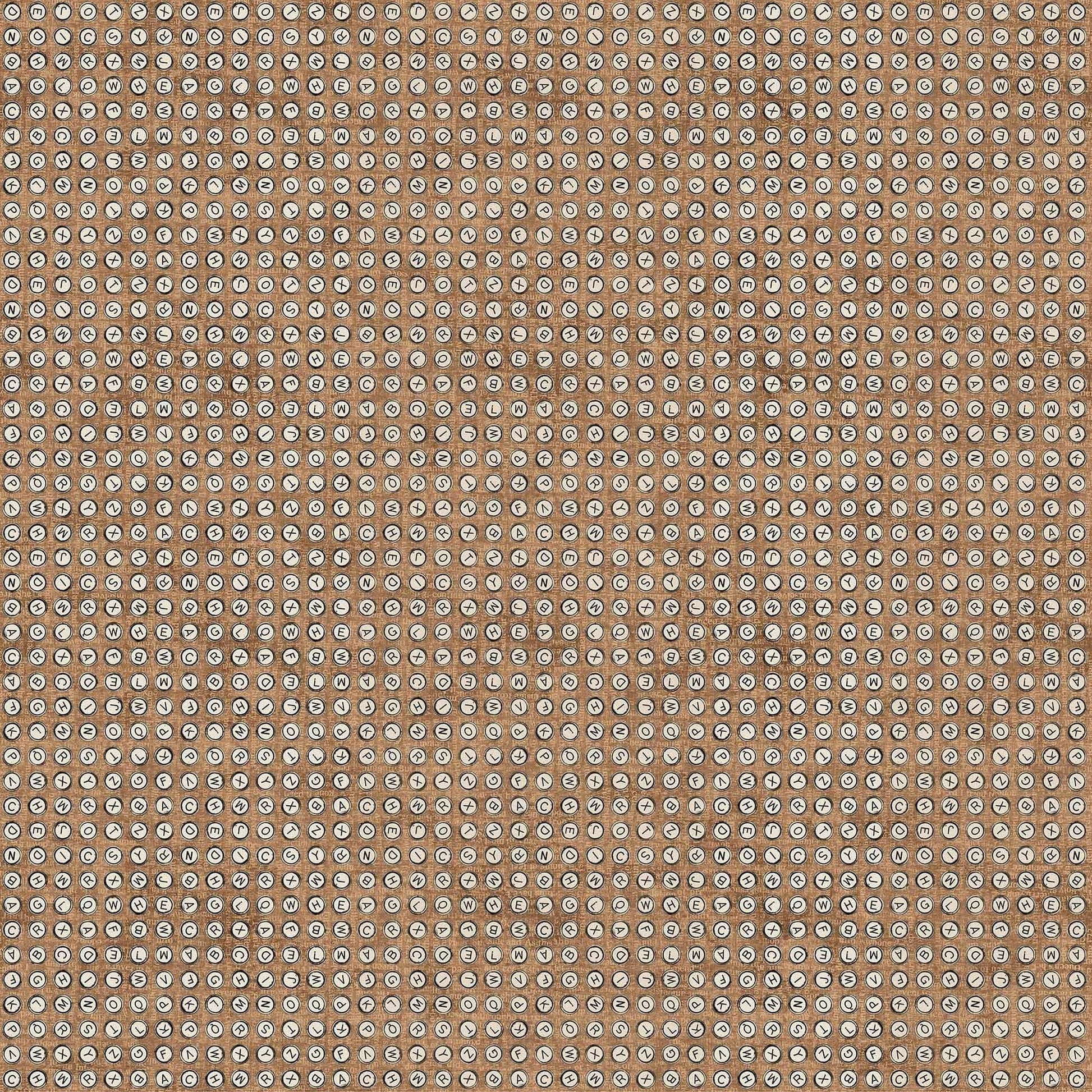 My Type by Nina Djuric - Typewriter Key - Lt Rust