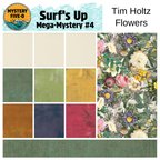 Product packaging for Tim Holtz Flowers with color swatches and floral design.