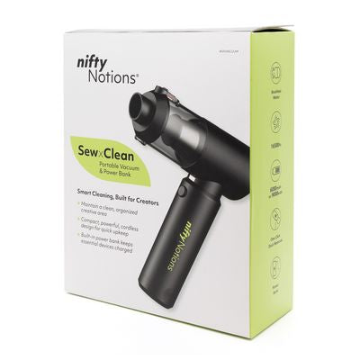 SewClean Portable Vacuum & Power Bank | Nifty Notions