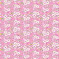 Nana Mae 7 by Henry Glass - Flower Cluster - Pink