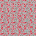 Nana Mae 7 by Henry Glass - Paisley - Red