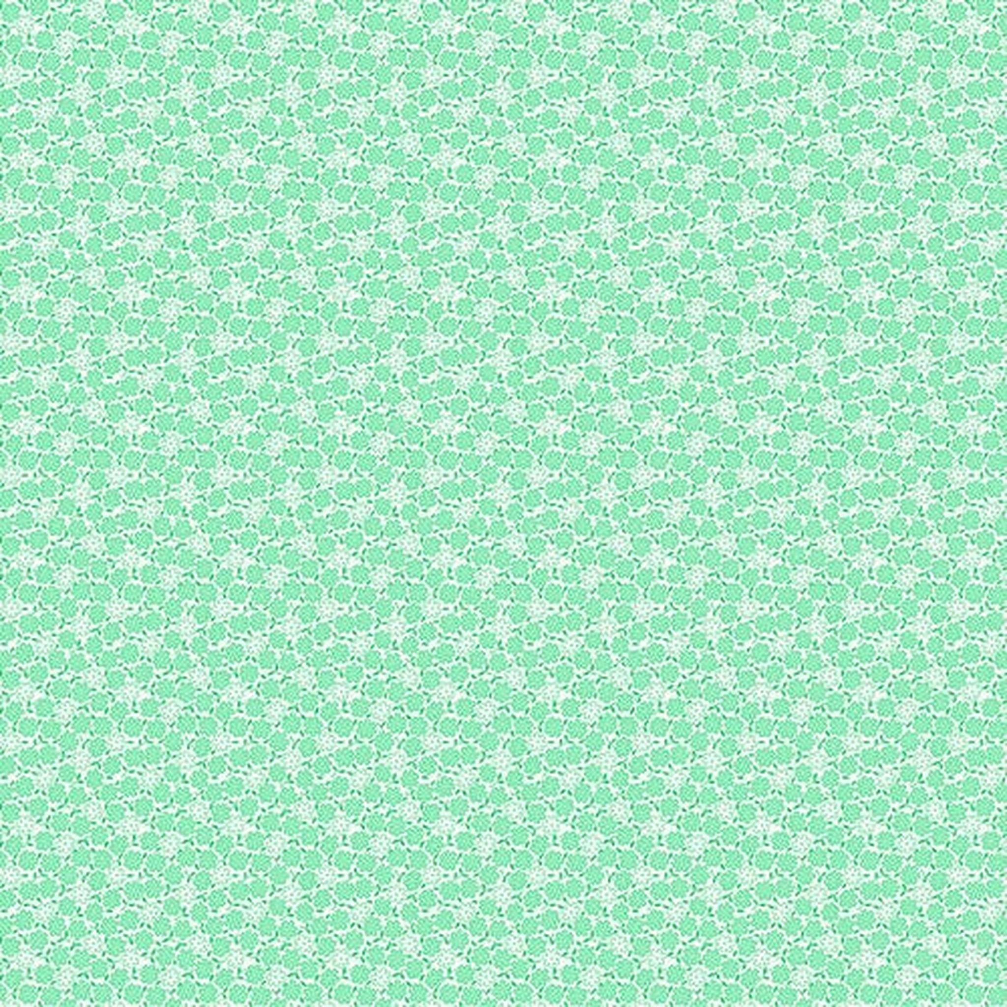 Nana Mae 7 by Henry Glass - Small Flowers - Green