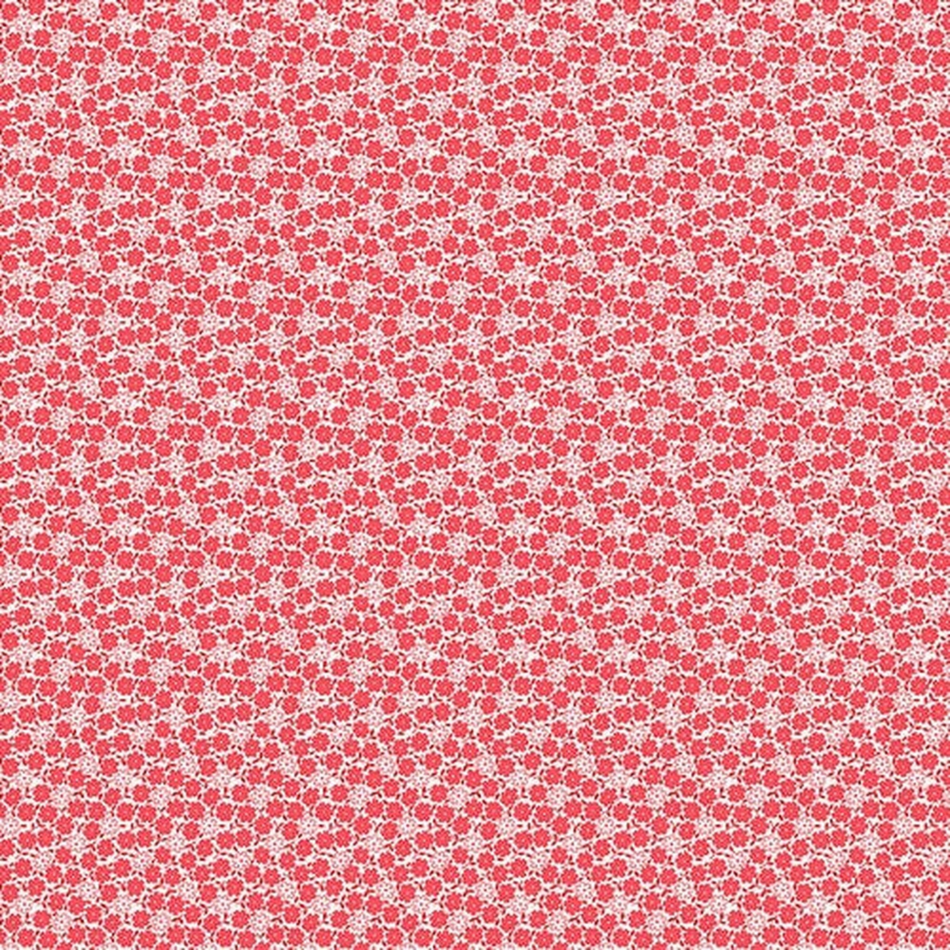 Nana Mae 7 by Henry Glass - Small Flowers - Red