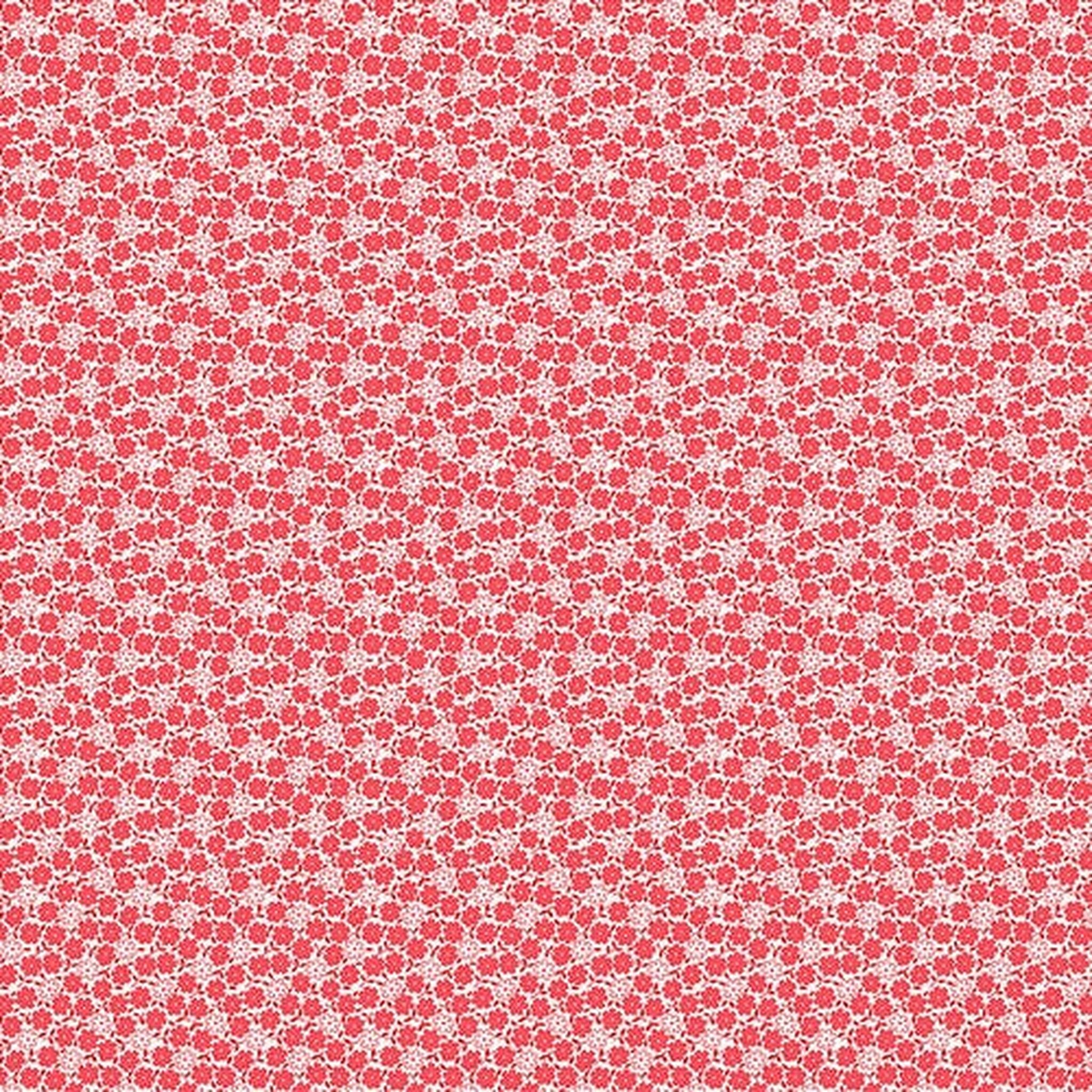 Nana Mae 7 by Henry Glass - Small Flowers - Red