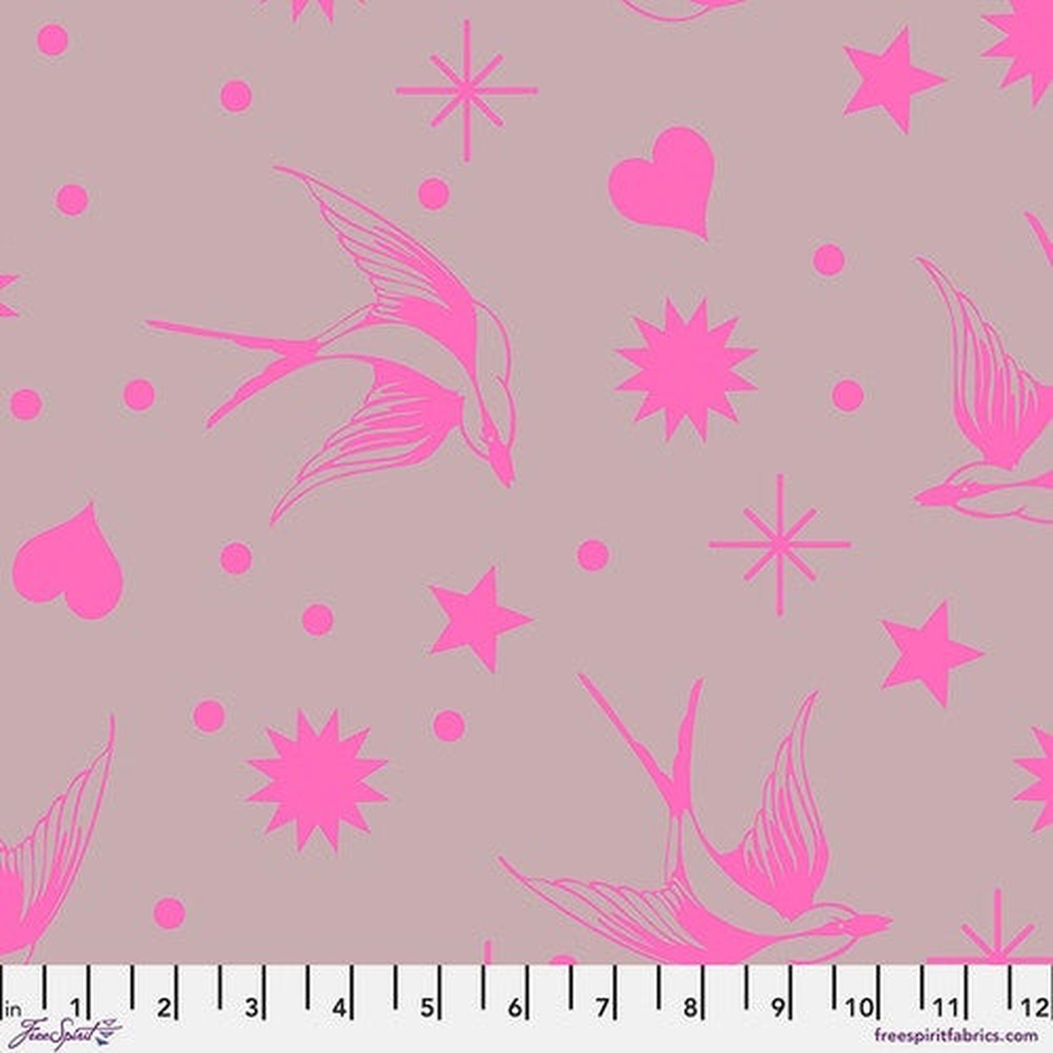 Neon True Colors by Tula Pink - Neon Fairy Flakes - Cosmic