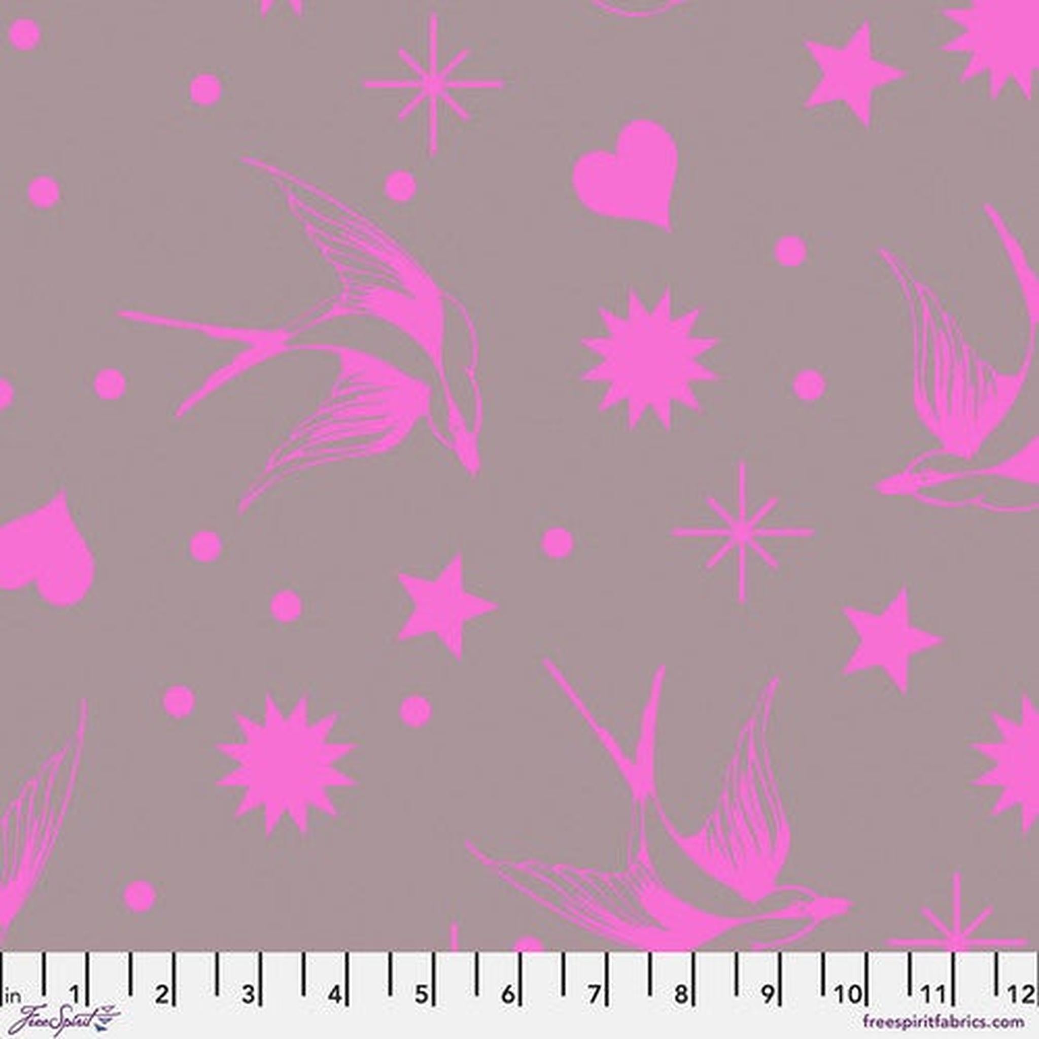Neon True Colors by Tula Pink - Neon Fairy Flakes - Mystic