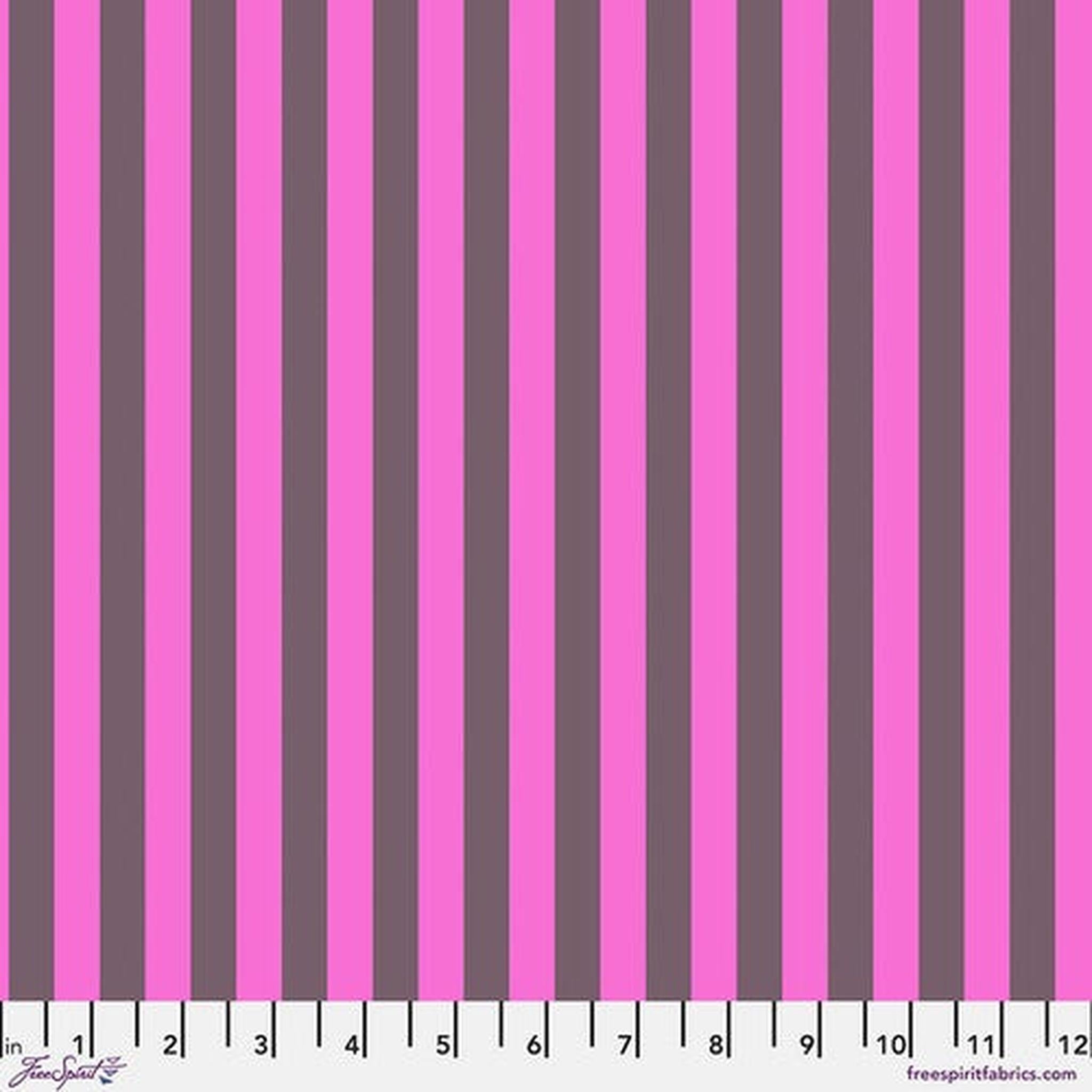 Neon True Colors by Tula Pink - Neon Tent Stripe - Mystic