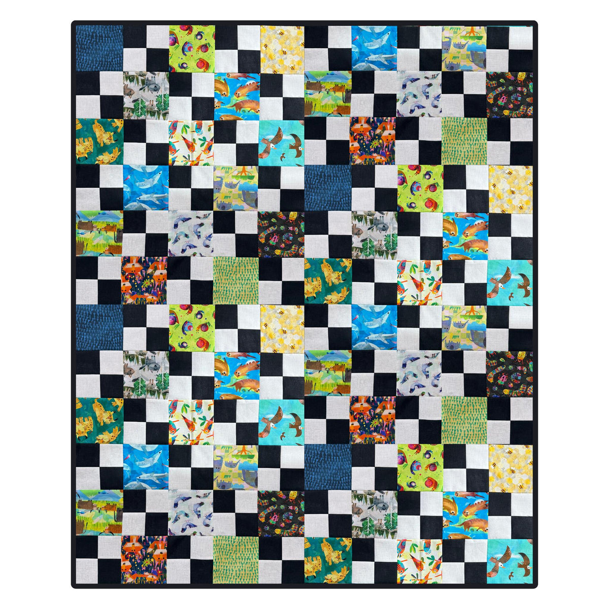 Night Light Quilt Kit - Animal Kingdom 45" x 58 1/2"