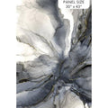 Northcott Midas Touch Black/Grey Panel - 30" x 43"