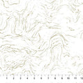 Northcott Midas Touch Wave Texture - Metallic White