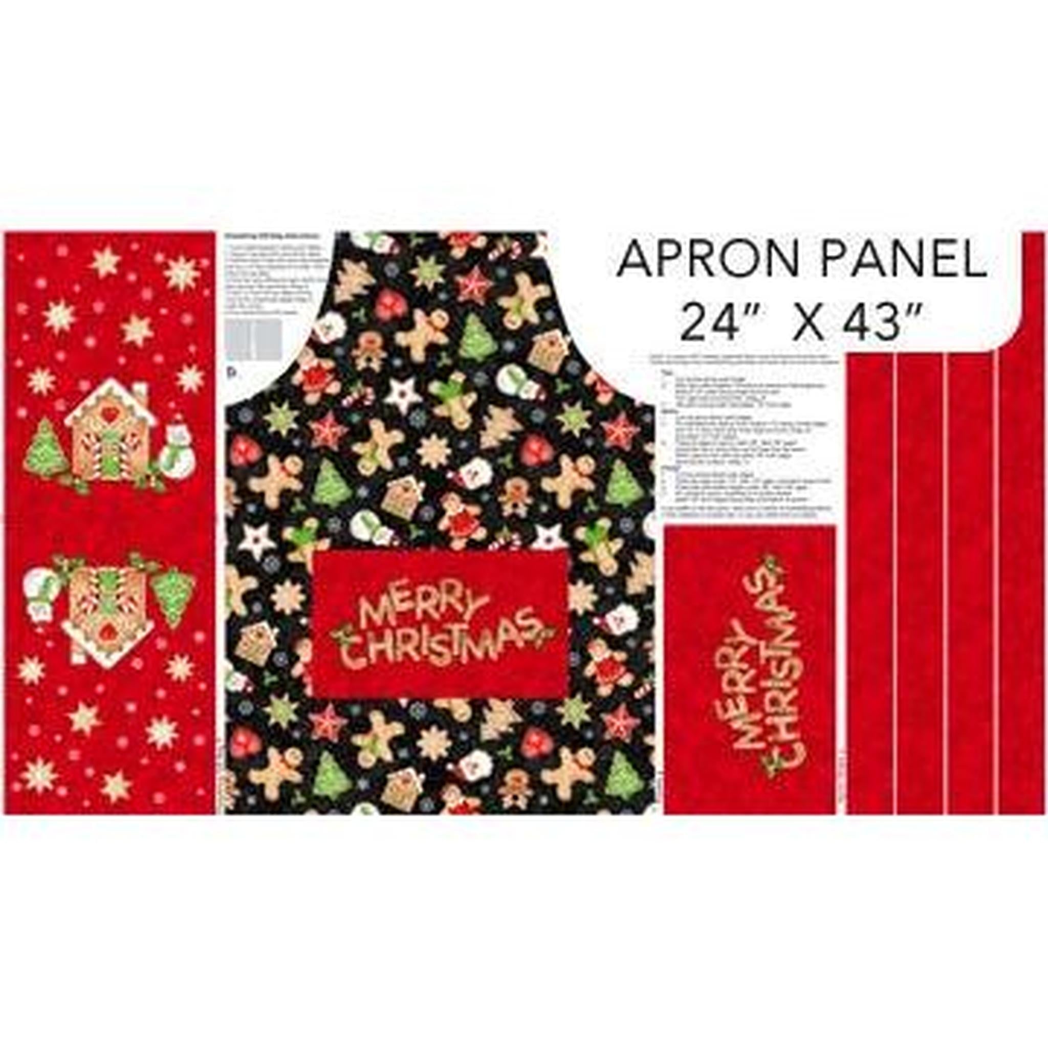 Northcott Sugar Coated - Apron and Gift Bag Panel (24" x 43")