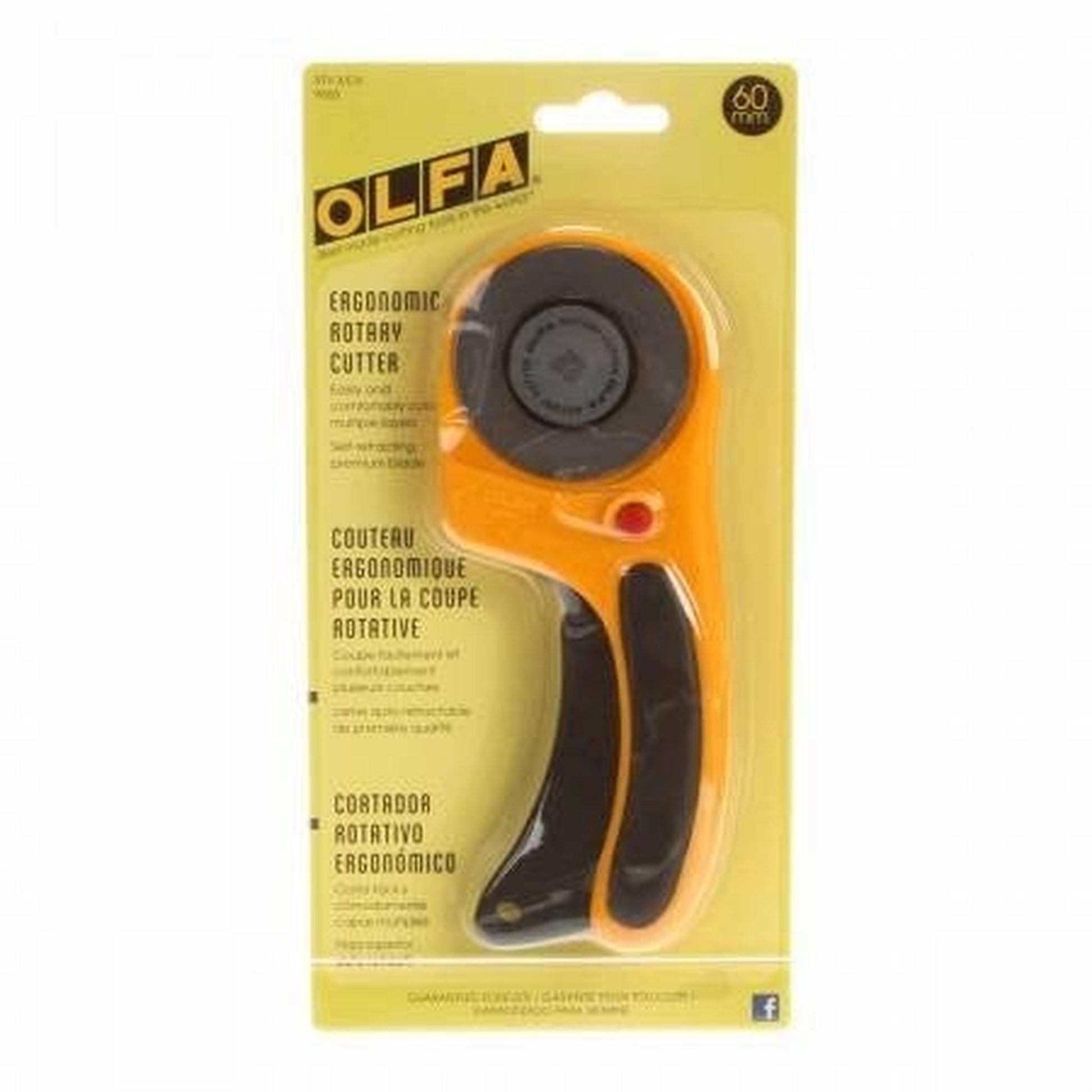 OLFA 60MM Deluxe Ergonomic Rotary Cutter