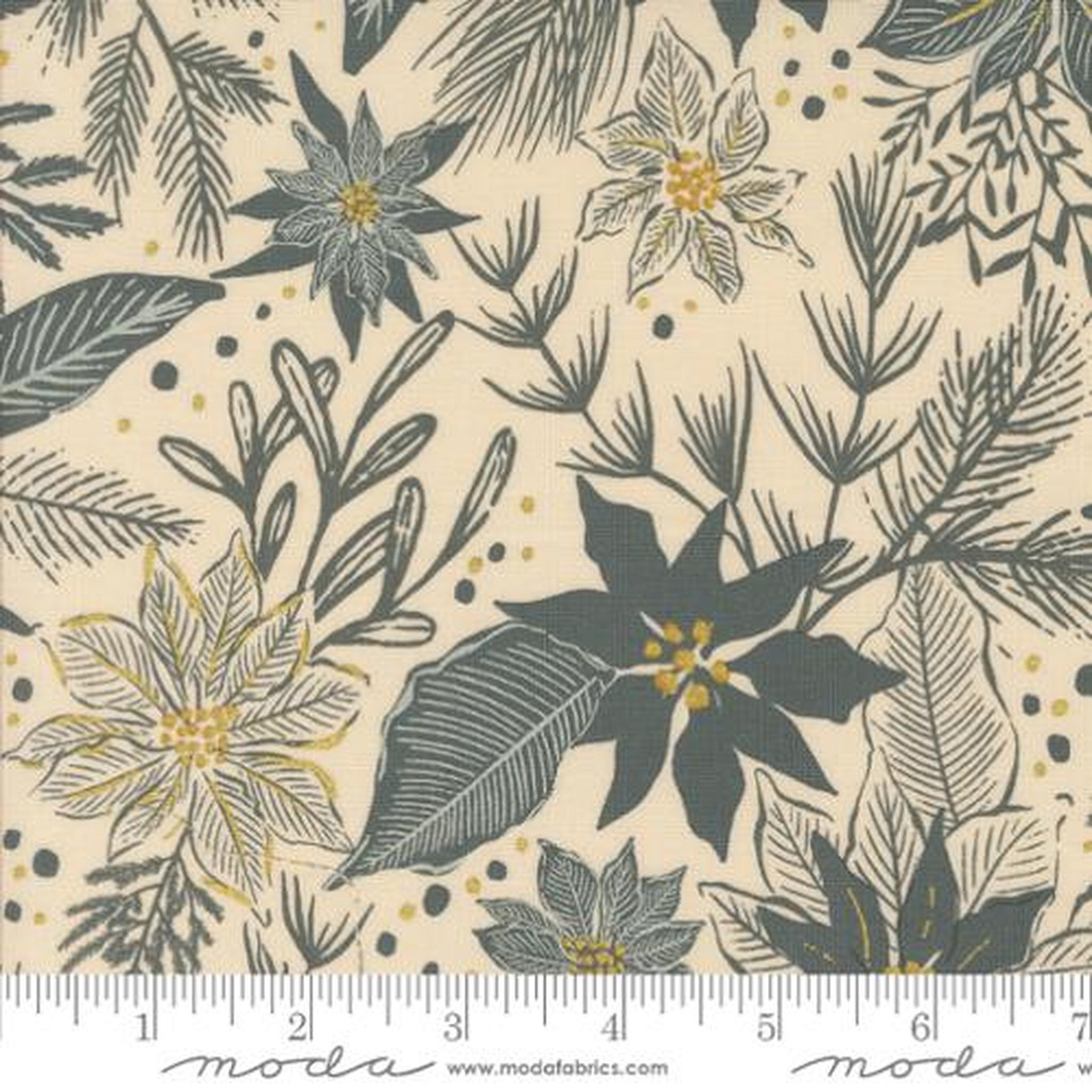 Old World Yuletide Poinsettia Metallic Eggshell