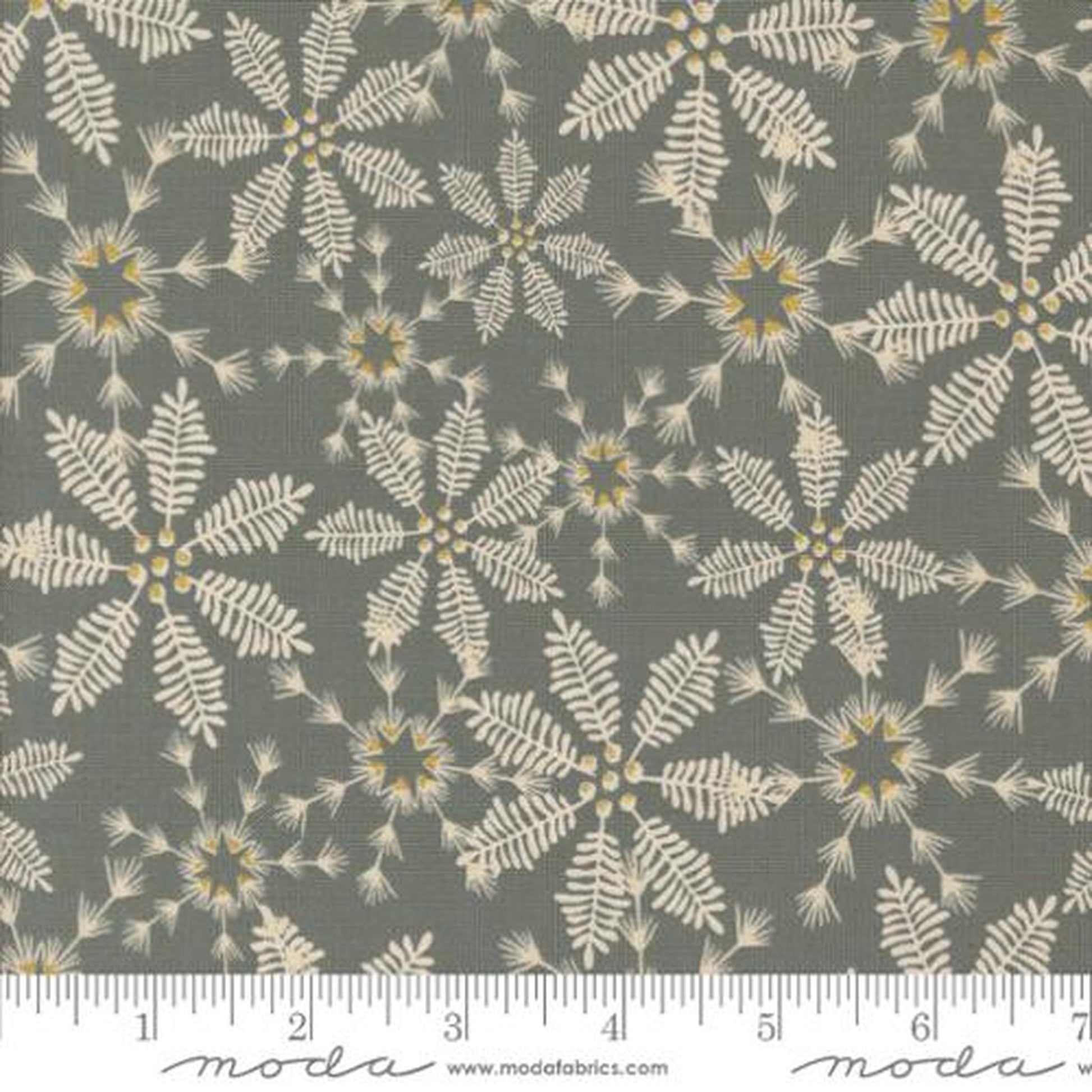 Old World Yuletide Snowy Lace Christmas Snowflakes Metallic Fog