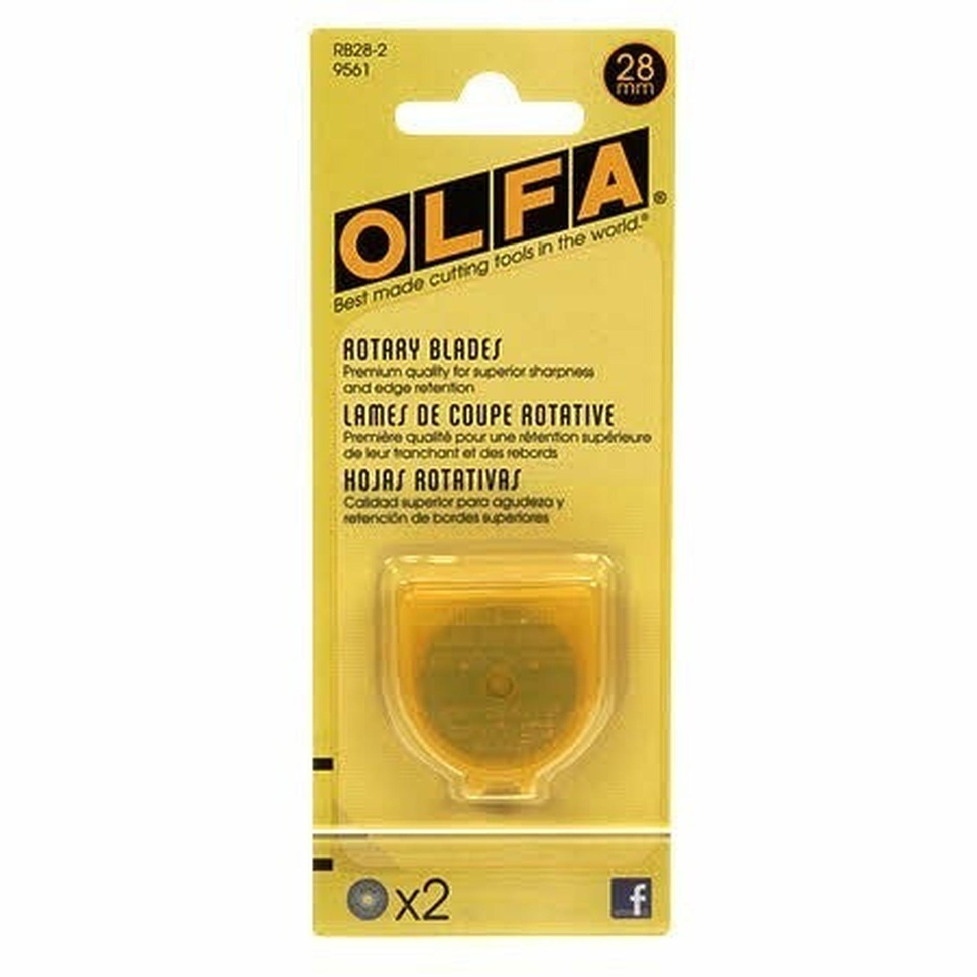 Olfa Rotary 28mm Pack/2