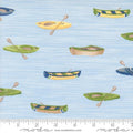 On Lake Time by Deb Strain - Canoes & Kayaks: Sky Blue
