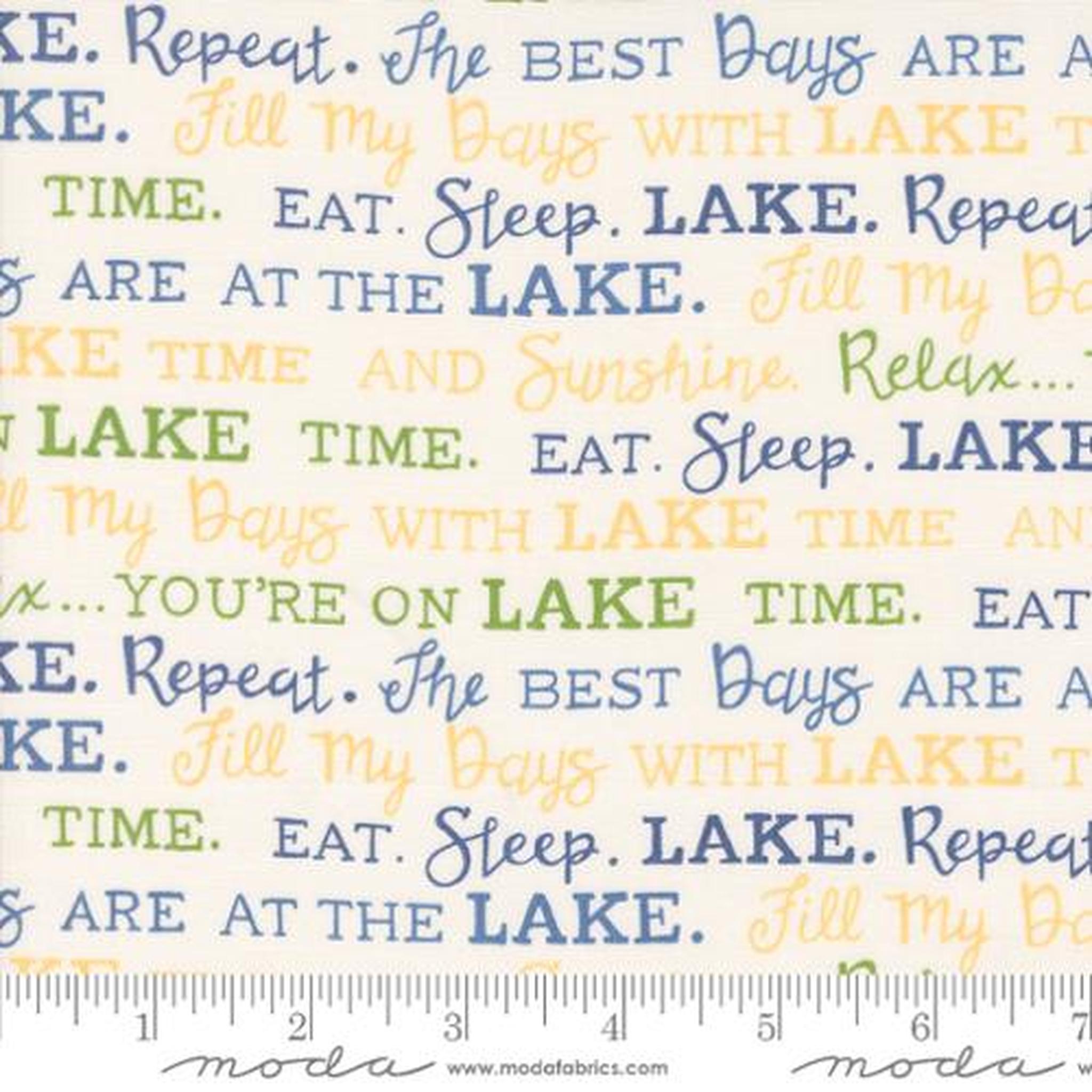 On Lake Time by Deb Strain - Lake Words: Cloud White