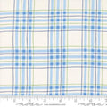 On Lake Time by Deb Strain - Lakehouse Plaid: Cloud White
