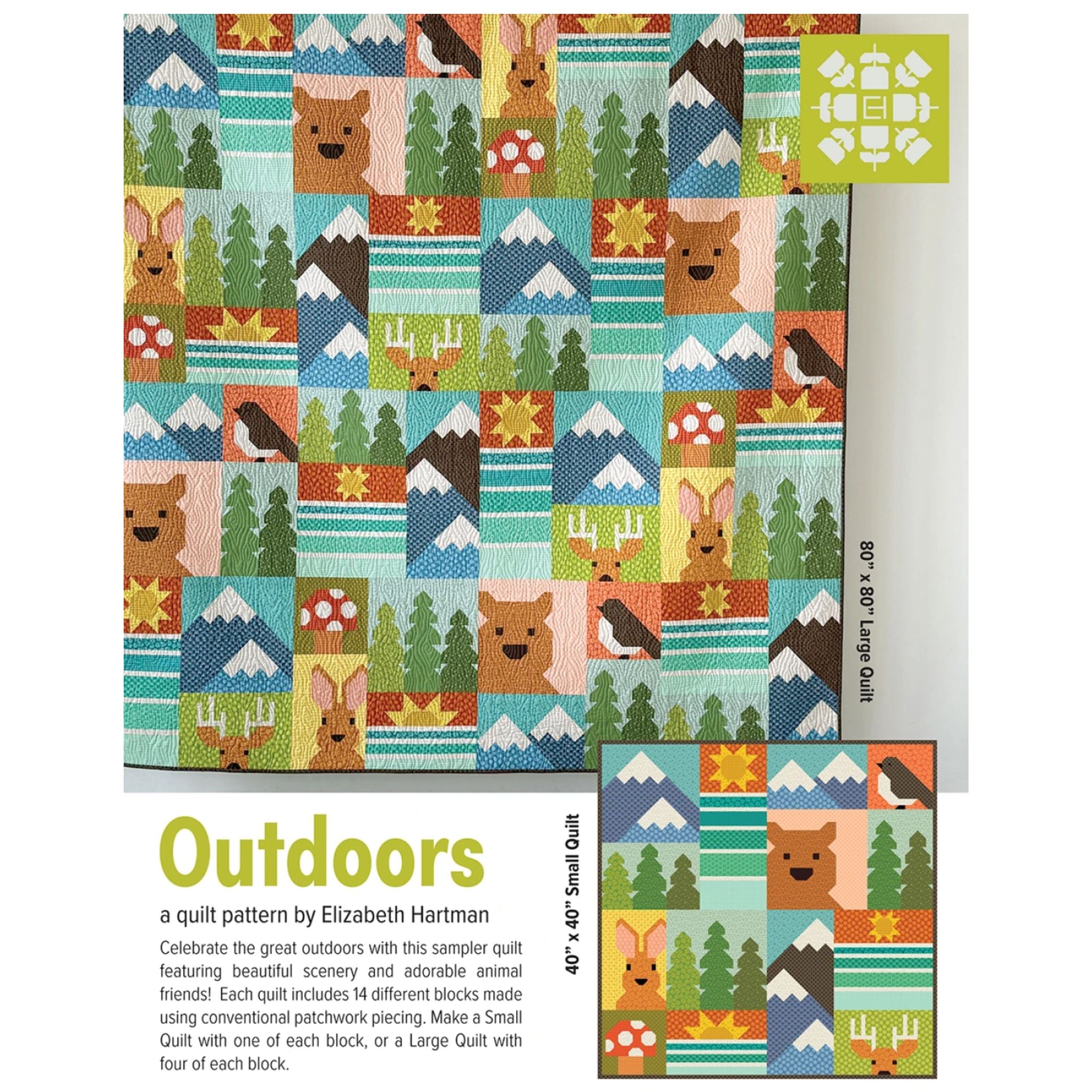 Outdoors Quilt Pattern by Elizabeth Hartman