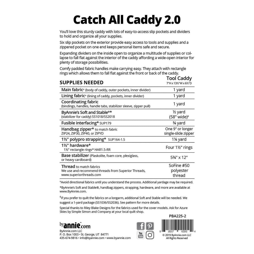 Pattern: byAnnie's Catch All Caddy 2.0