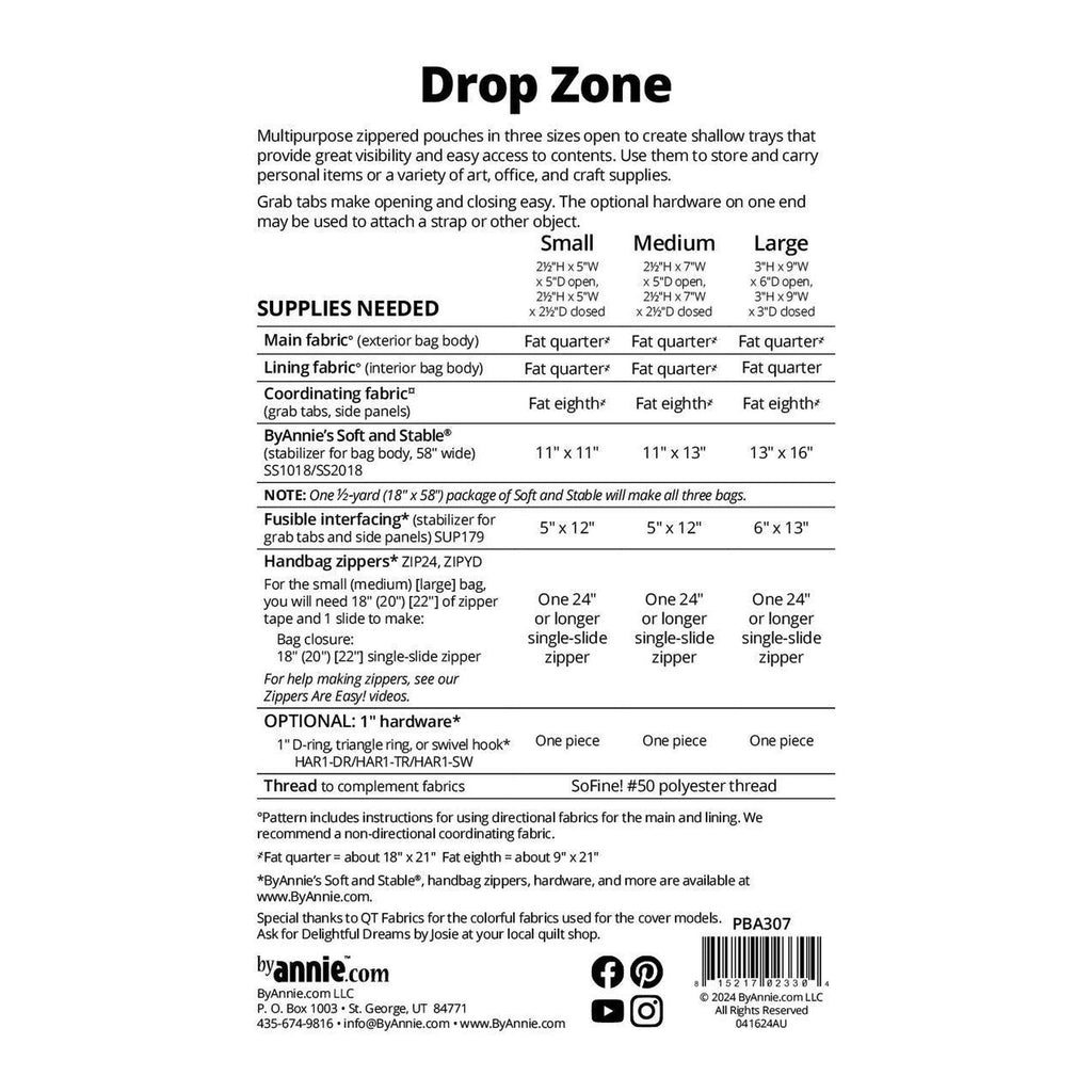 Pattern: byAnnie's Drop Zone