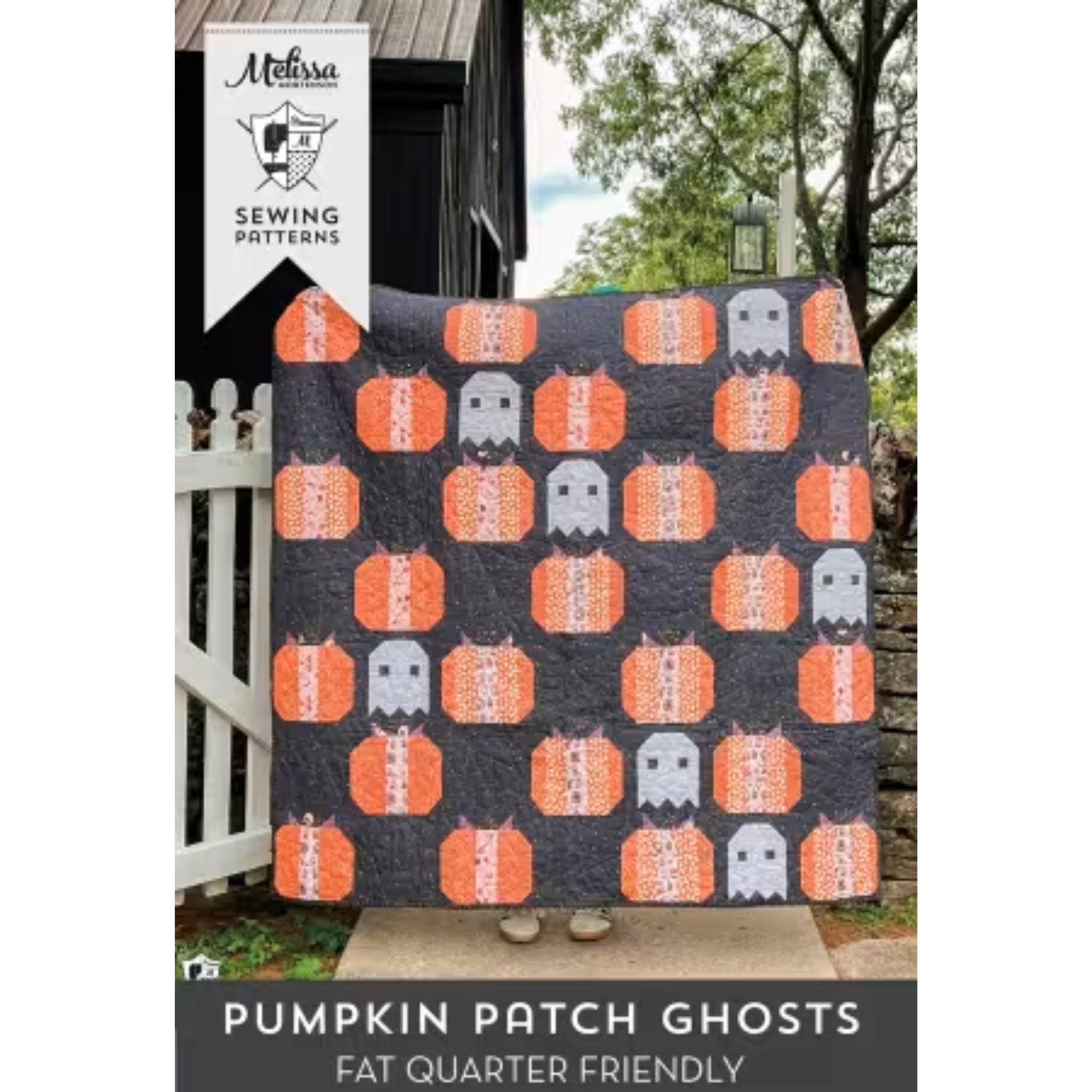Quilt Pattern - Pumpkin Patch Ghosts