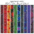 6" Apple Peels (10) - M&S Textiles Aboriginal Rainbow 2