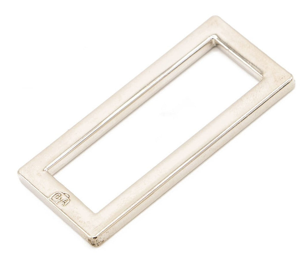 Hardware: Rectangle Ring 1 1/2" Slider (2) - Nickel Finish