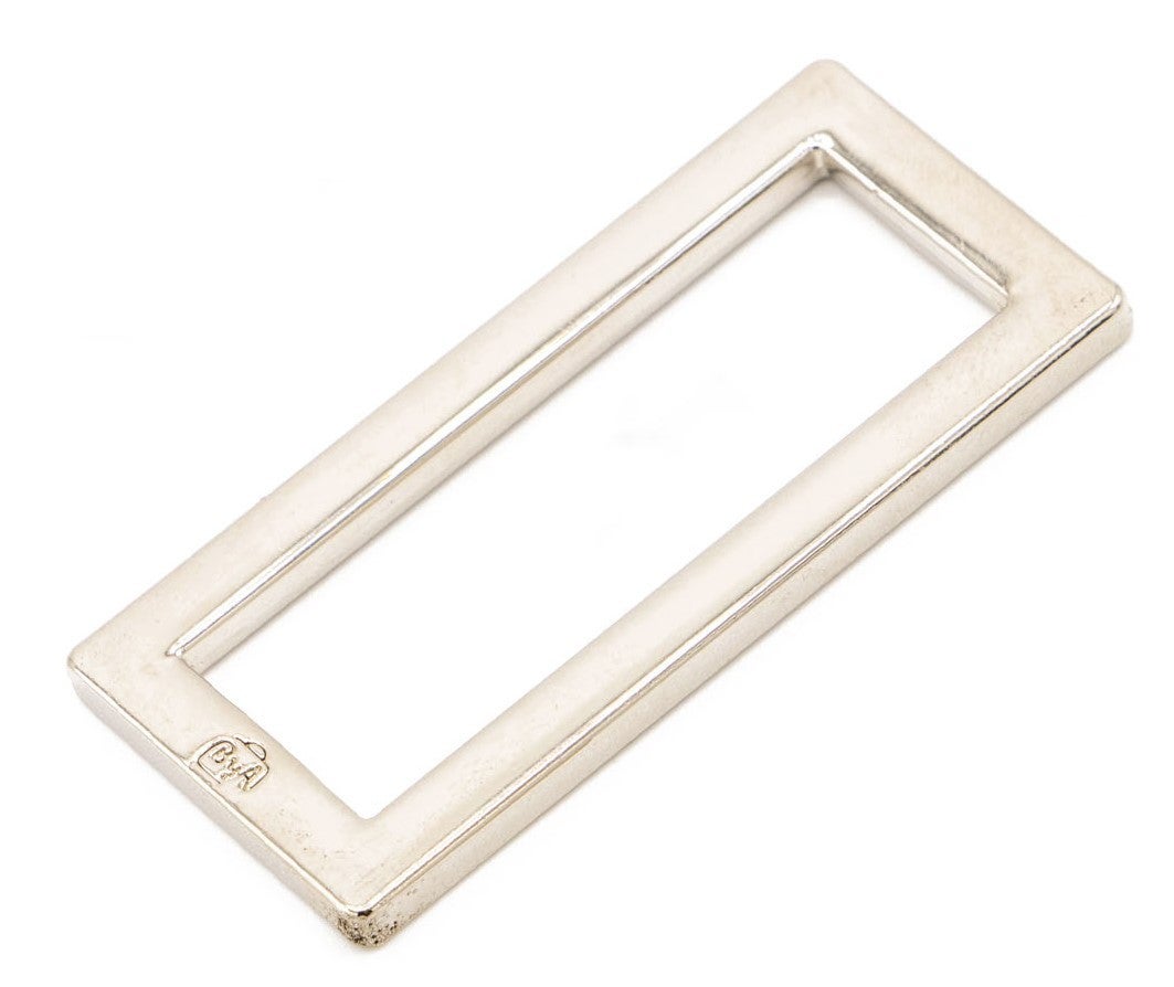 Hardware: Rectangle Ring 1 1/2" Slider (2) - Nickel Finish