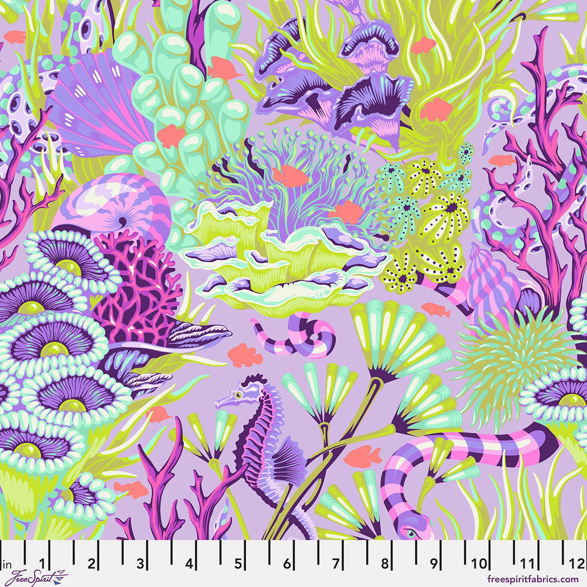 Floral Reef by Tula Pink - Reef What You Sew - Ultraviolet