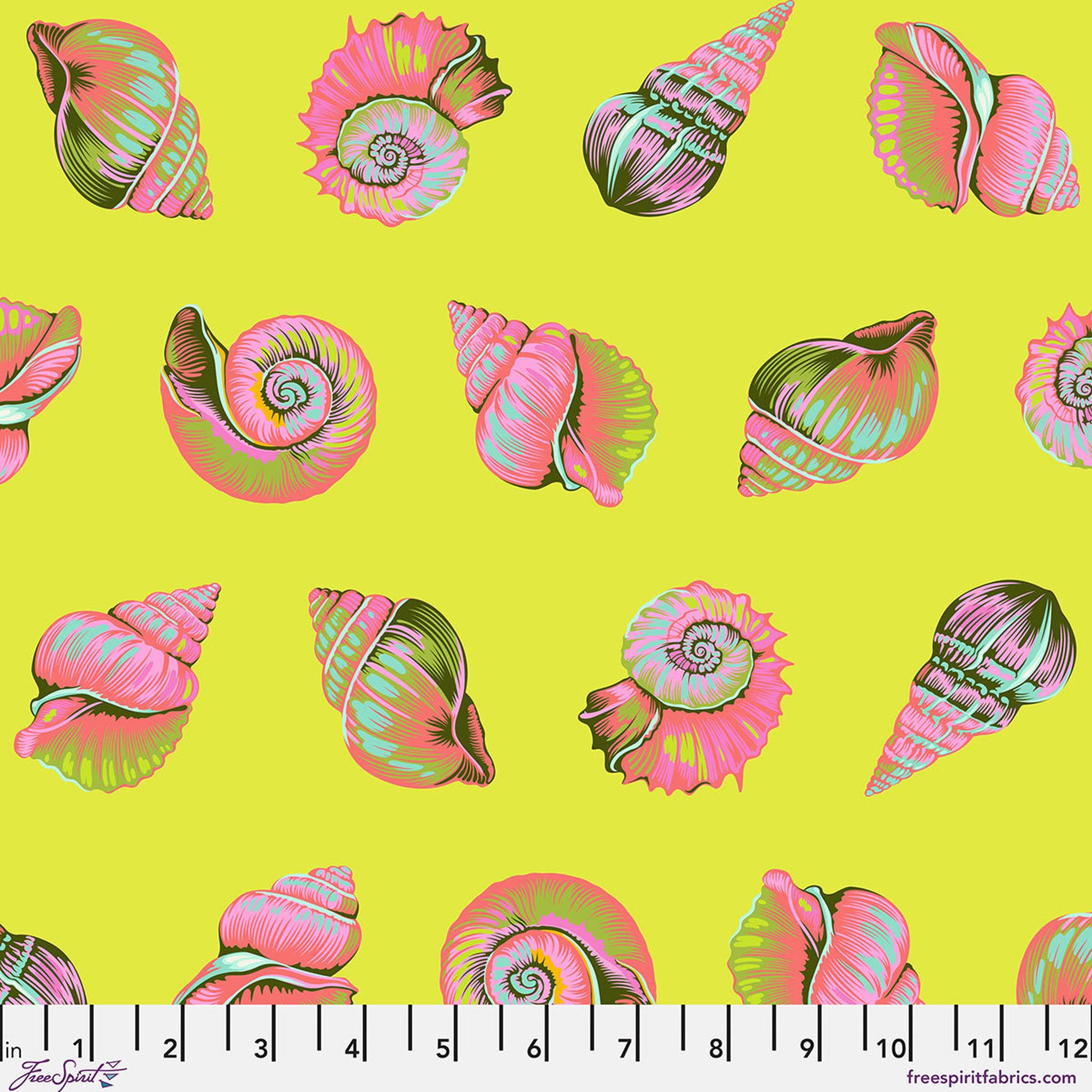 Floral Reef by Tula Pink - Lil Shelly - Seagrass