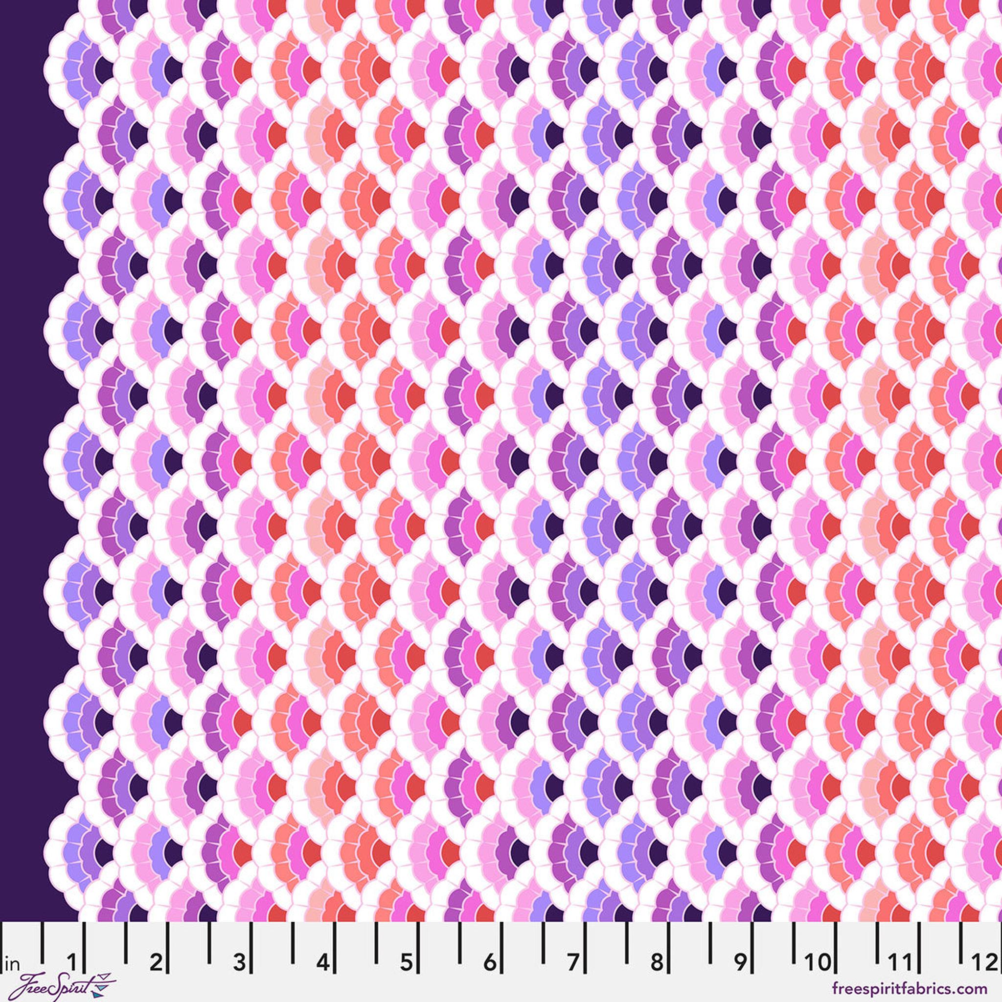 Floral Reef by Tula Pink - Aquatic Lace - Ultraviolet